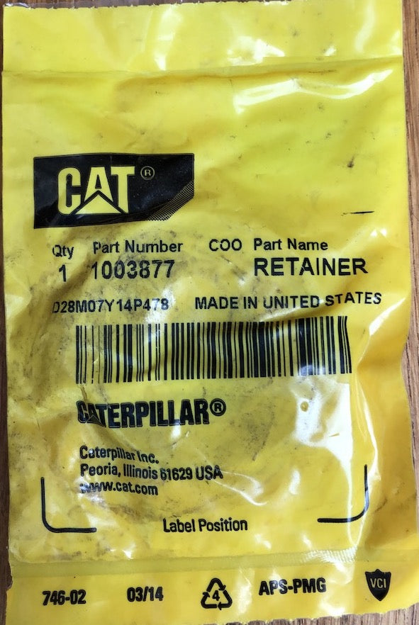 New Caterpillar retainer (valve spring) 100-3877 (1003877