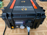 Yellow Power 2000W Solar Generator with Lithium battery pack 220V, 12V and 5V USB outputs
