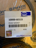 New FG Wilson head gasket 10000-60115 (Perkins T408652)