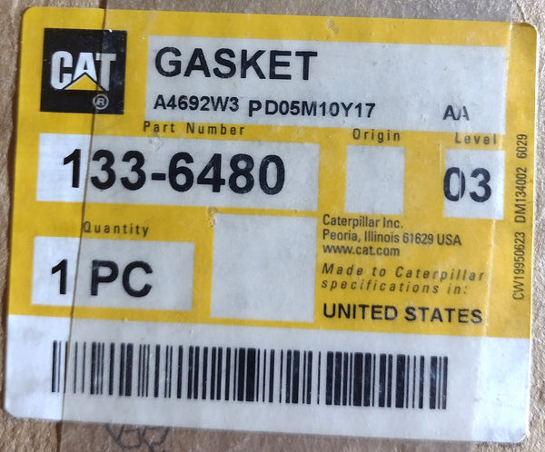 New Caterpillar exhaust flange gasket 133-6480 (1336480)