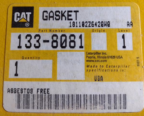 New Caterpillar gasket 133-8081 (1338081)