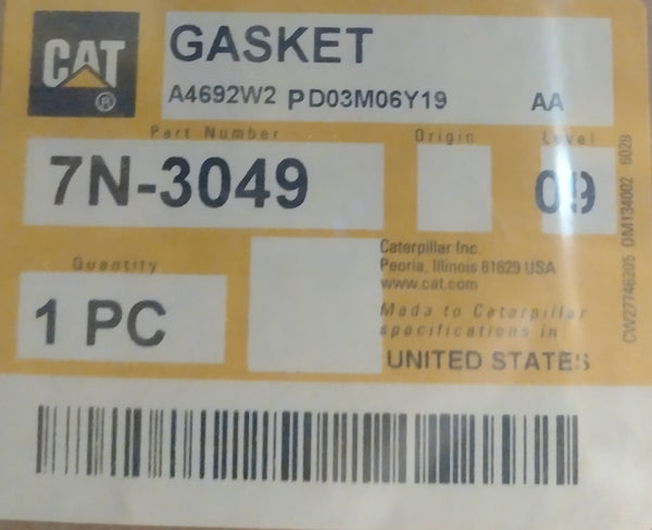 New Caterpillar gasket 7N-3049 (7N3049)