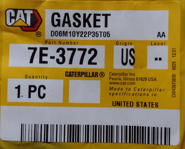 New Caterpillar gasket 7E-3772 (7E3772)