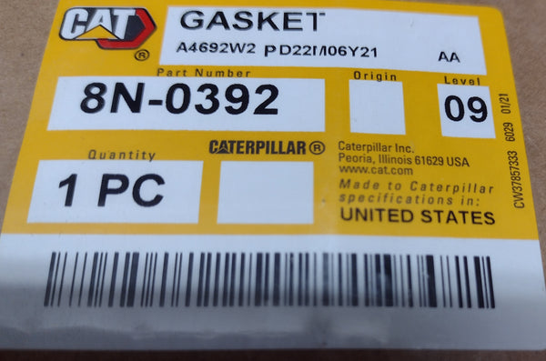 New Caterpillar gasket 8N-0392 (8N0392)