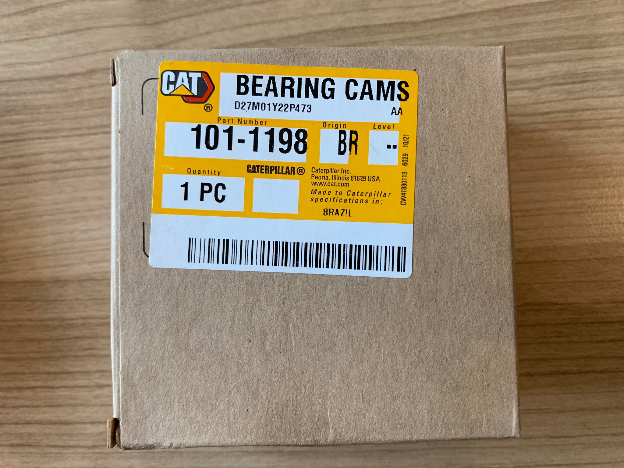 New Caterpillar camshaft bearing 101-1198 (1011198, 107-9162, 1079162 ...