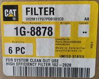 New Caterpillar hydraulic oil filter 1G8878 (2878402, 1353155, 9T5916) - box of 6 filters - Yellow Power International
