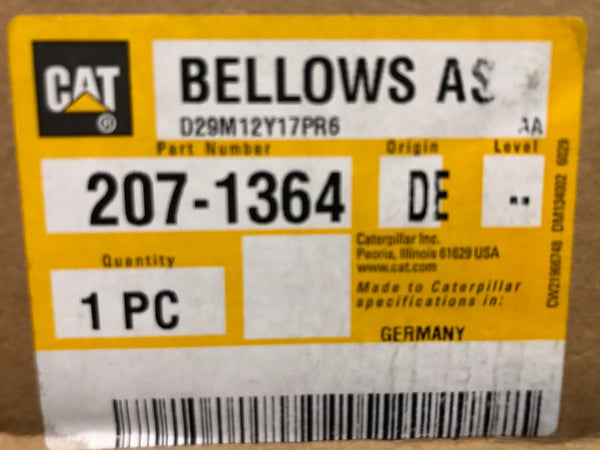 New Caterpillar bellows assembly 2071364 (1665942, 1221693, 1008940, 7E8485) - Yellow Power International
