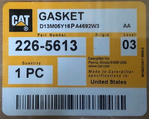 New Caterpillar gasket 2265613 - Yellow Power International
