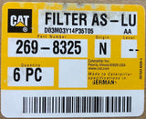 New Caterpillar oil filter 2698325 (4621171) - box of 6 filters - Yellow Power International