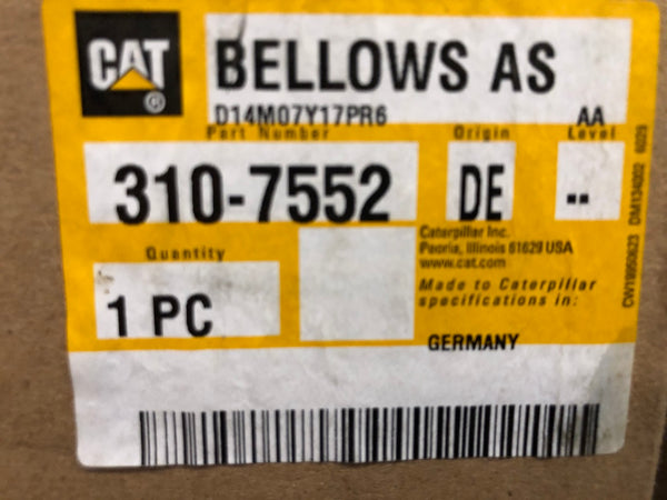 New Caterpillar bellows assembly 3107552 - Yellow Power International