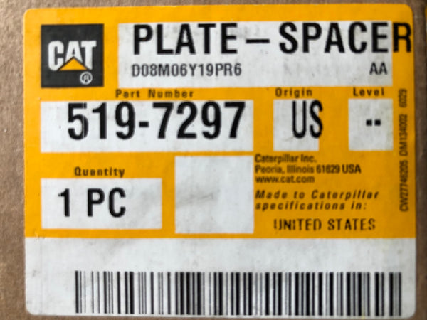 New Caterpillar spacer plate 5197297 - Yellow Power International