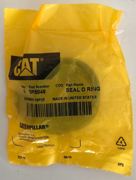 New Caterpillar seal-o-ring 5P-5846 (5P5846) - 5 pieces