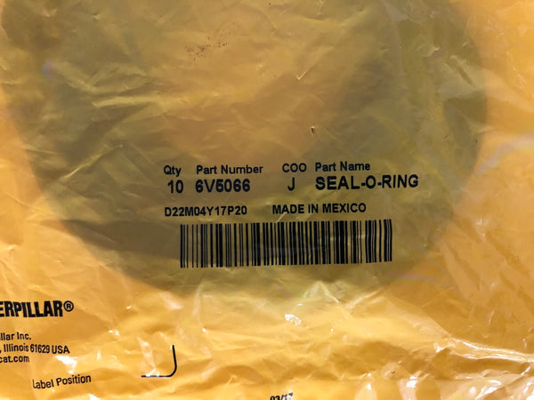 New Caterpillar seal-o-ring 6V-5066 (6V5066) - 10 pieces