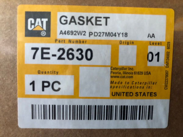 New Caterpillar oil pan gasket 7E2630 (1N3182) - Yellow Power International