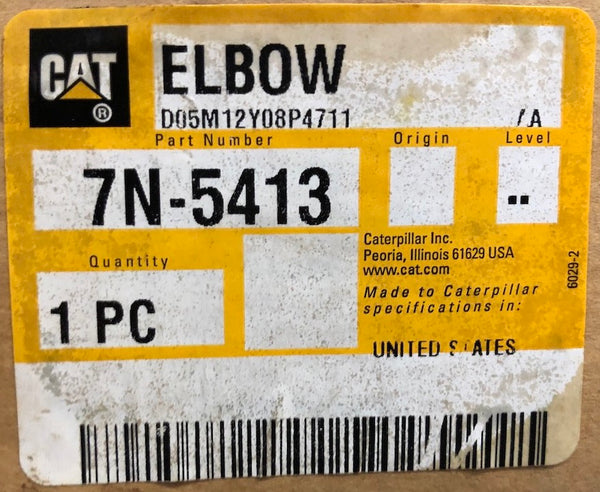 New old stock Caterpillar elbow 7N5413 - Yellow Power International