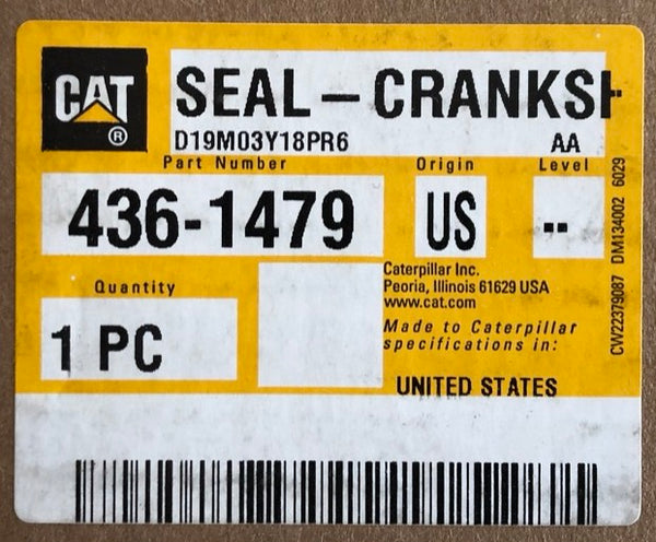New Caterpillar crankshaft seal 4361479 - Yellow Power International