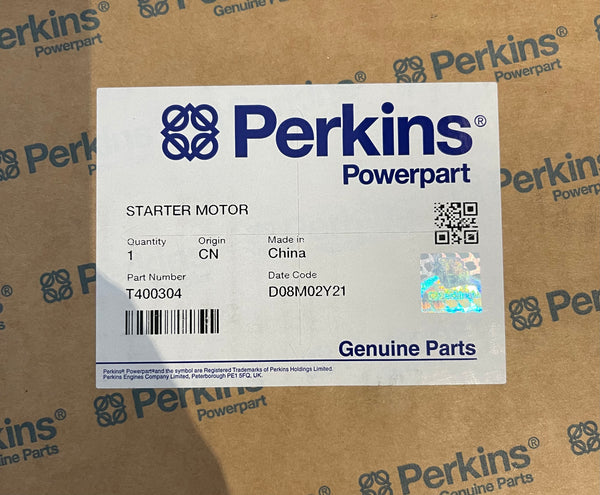 New Perkins Starter Motor T400304 (FG Wilson 10000-71781)