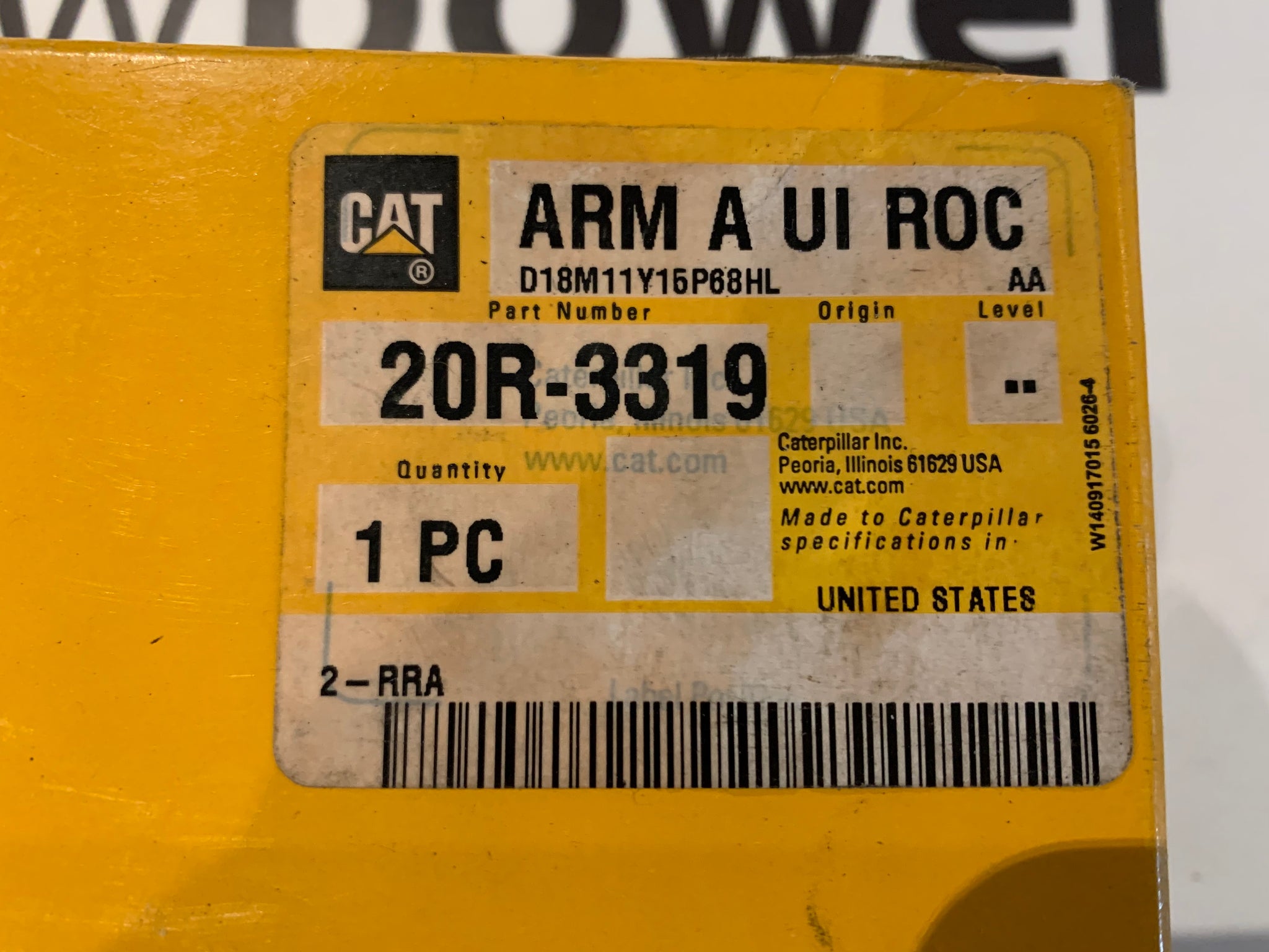 New old stock Caterpillar Reman rocker arm 20R3319 – Yellow Power